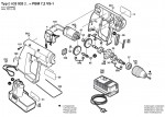 Bosch 0 603 933 242 PBM 7,2 VS-1 Cordless Drill 7.2 V / GB Spare Parts PBM7,2VS-1